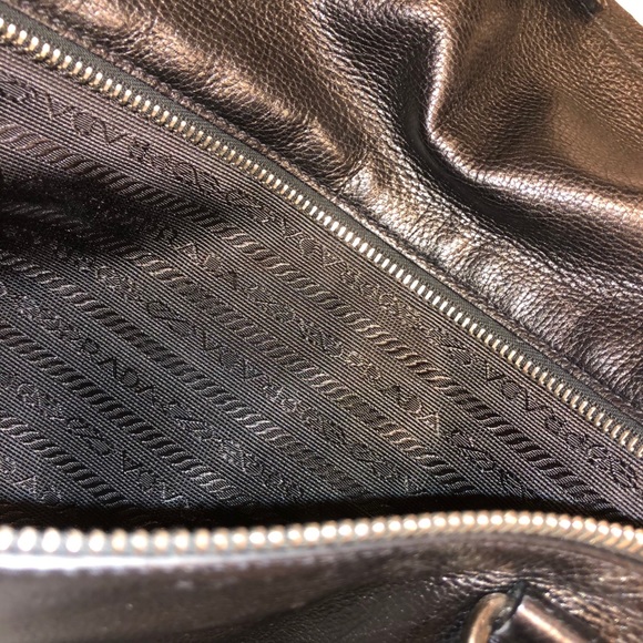 PRADA Authentic Black Leather Bag - Picture 4 of 11